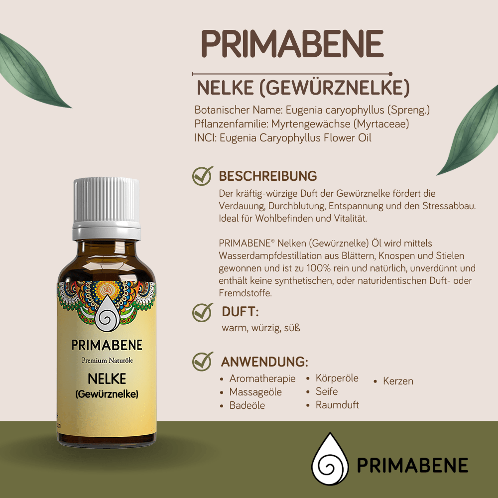 Bild von Nelke (Gewürznelke) , 100% rein ätherisches Öl